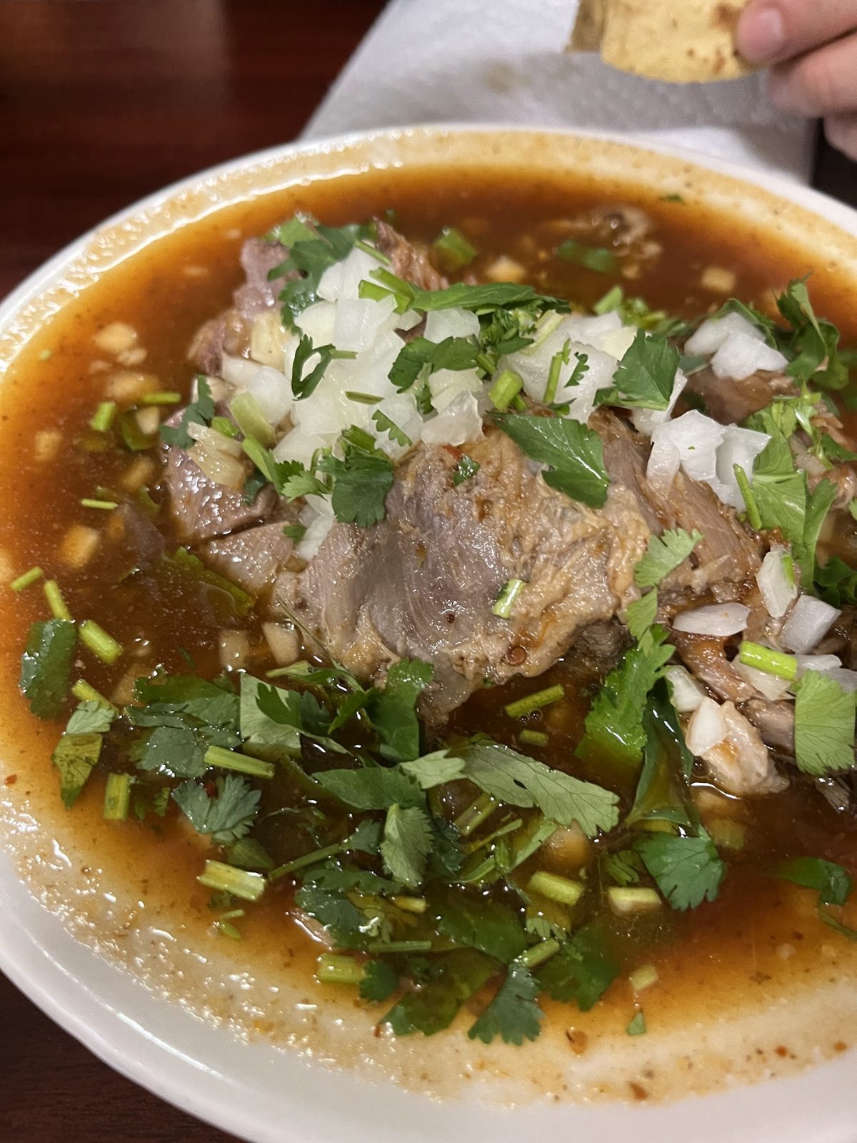 Bowl of goat birria